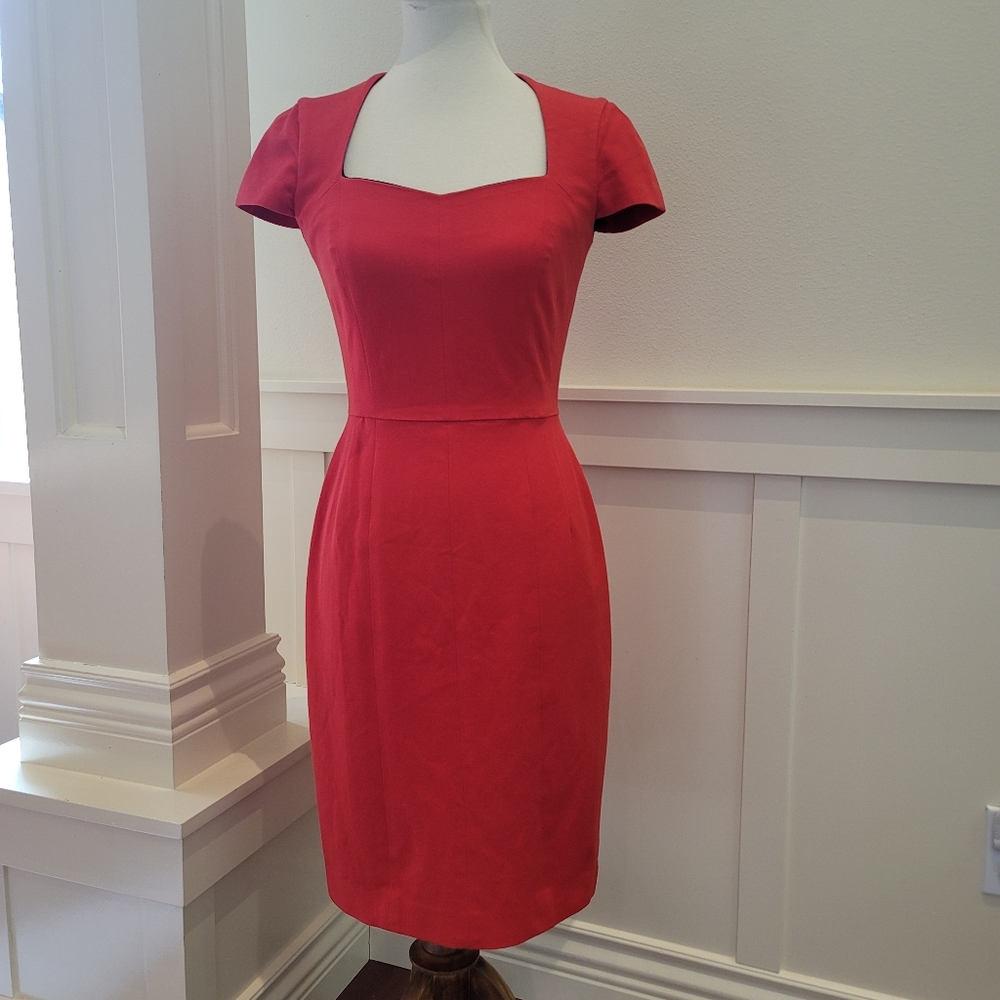 Amazing "little red dress" Banana Republic  size 4